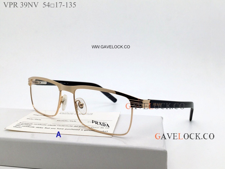 AAA Grade Replica Prada vpr39nv Eyewear Gold Frames